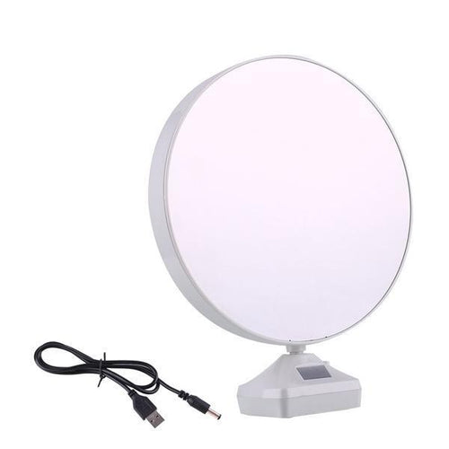 860 Plastic 2 in 1 Mirror Come Photo Frame with Led Light