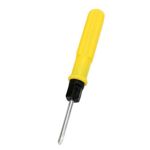 600 Mini Pocket Size 2 in 1 Slotted Cross Head Double Sided Flat Magnetic Screwdriver with PVC Plastic Coated Handle