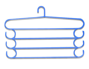 231 -4 Layer Plastic Hangers (Multicolour, 1 pc)