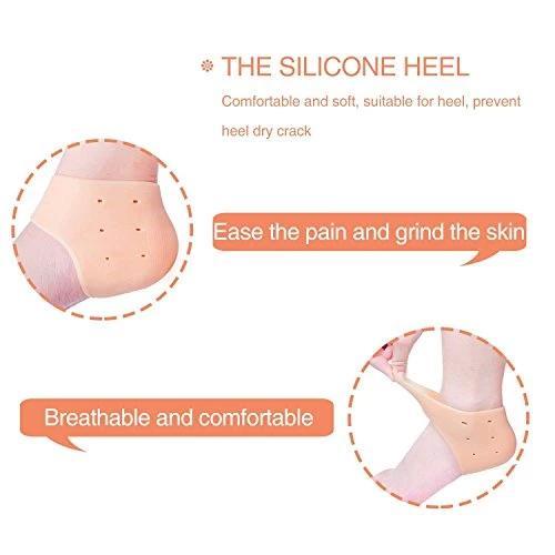 339 Moisturizing Skin Softening Silicone Gel for Dry Cracked Heel Repair (Multicolour)