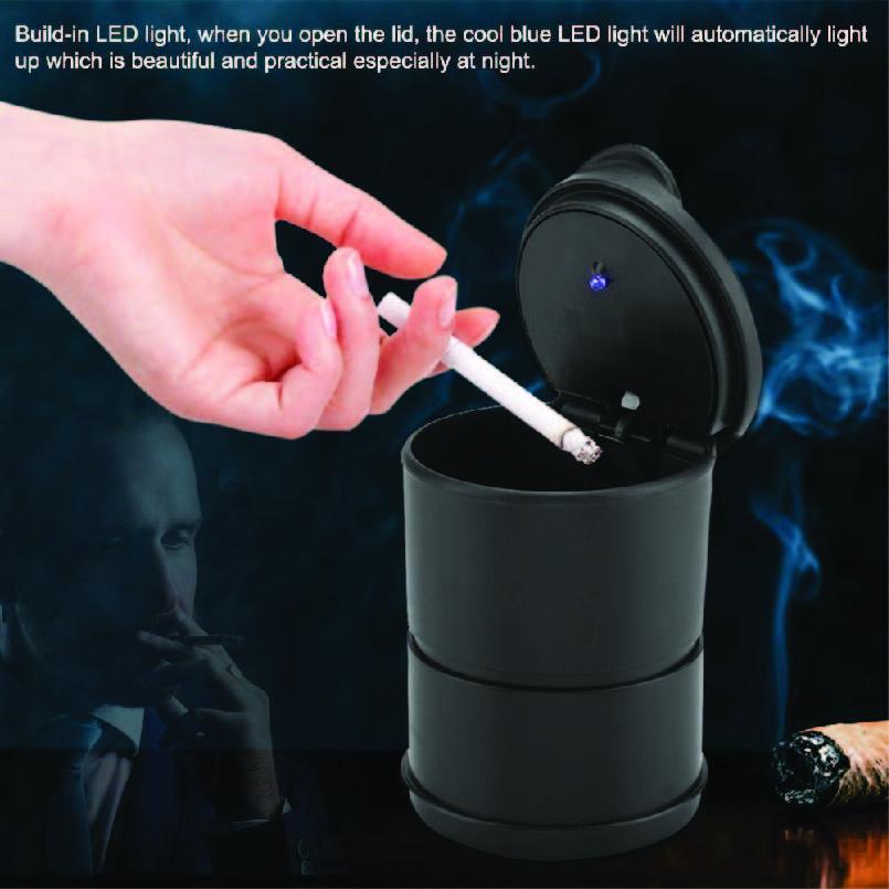 876 Portable LED Ashtray Cup Holder for Cars/Truck/Auto