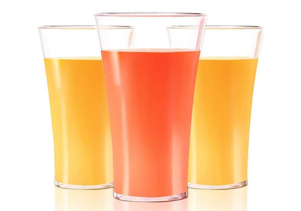 630 Stylish look Juicy Glass, Transparent Glasses Set 300ml (6pcs)
