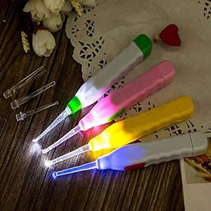 611 LED Flashlight Earpick with Tweezer