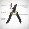 VaCalvers Gardening Combo - Premium Flower Cutter (Hedge Shears) & Household/Garden Scissor