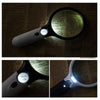 449 Handheld Reading Magnifier Glass 3X, 45X with 3 LED Lights for Reading/Maps/Watch Repair