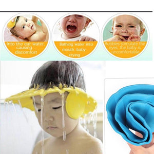 378 Adjustable Safe Soft Baby Shower cap