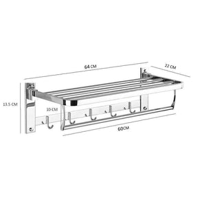 314_Bathroom Accessories Stainless Steel Folding Towel Rack