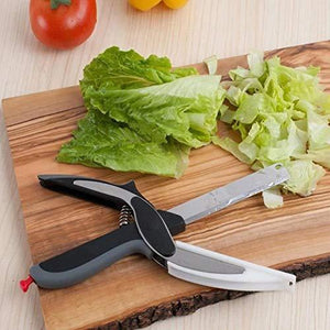 073 Stainless Steel 4 in 1 Clever Cutter, Black