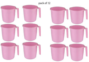 VaCalvers Bathroom Accessories & Organization - Deluxe Plastic Mug for Bathroom (12pcs)