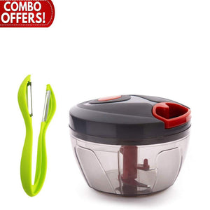 VaCalvers Kitchen combo - Handy Vegetable Chopper and Dual Sided Vegetables Peeler