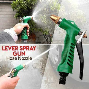 VaCalvers Gardening Tools - Water Lever Spray Gun | Cultivator, Small Trowel, Garden Fork | Pressure Garden Spray Bottle | Flower Cutter | Yellow Gloves