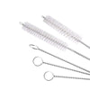 581 Stainless Steel Straws & Brush (4 Bent straws, 1 Brush) -5pcs