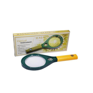 527 Hand-Held Optical Grade Magnifying Glass with Compass (90mm)