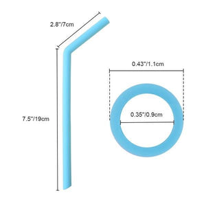 584 Food Grade Silicone Straws (4pcs)