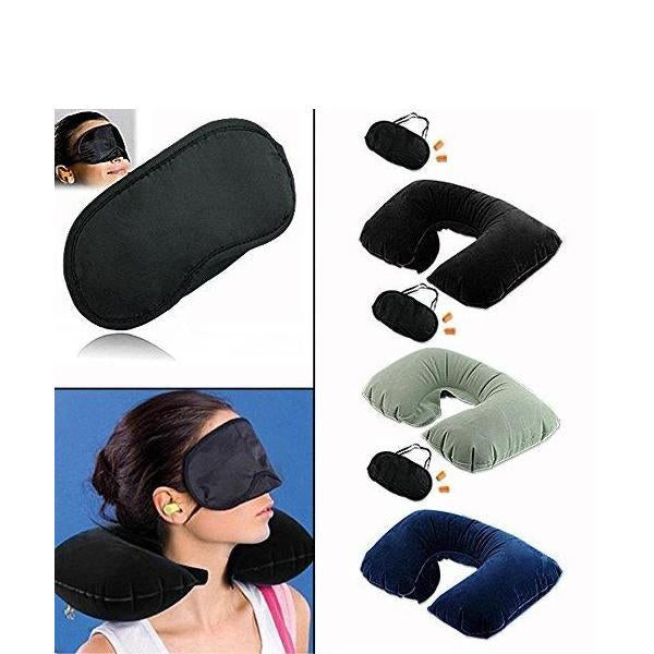 505 -3-in-1 Air Travel Kit with Pillow, Ear Buds & Eye Mask