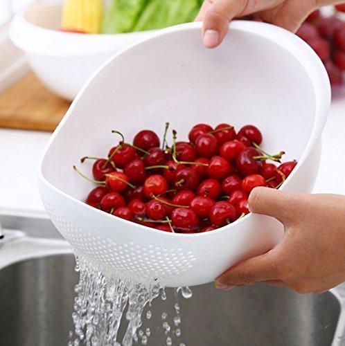 081 Plastic Colander Strainer (650ml, Multicolour)