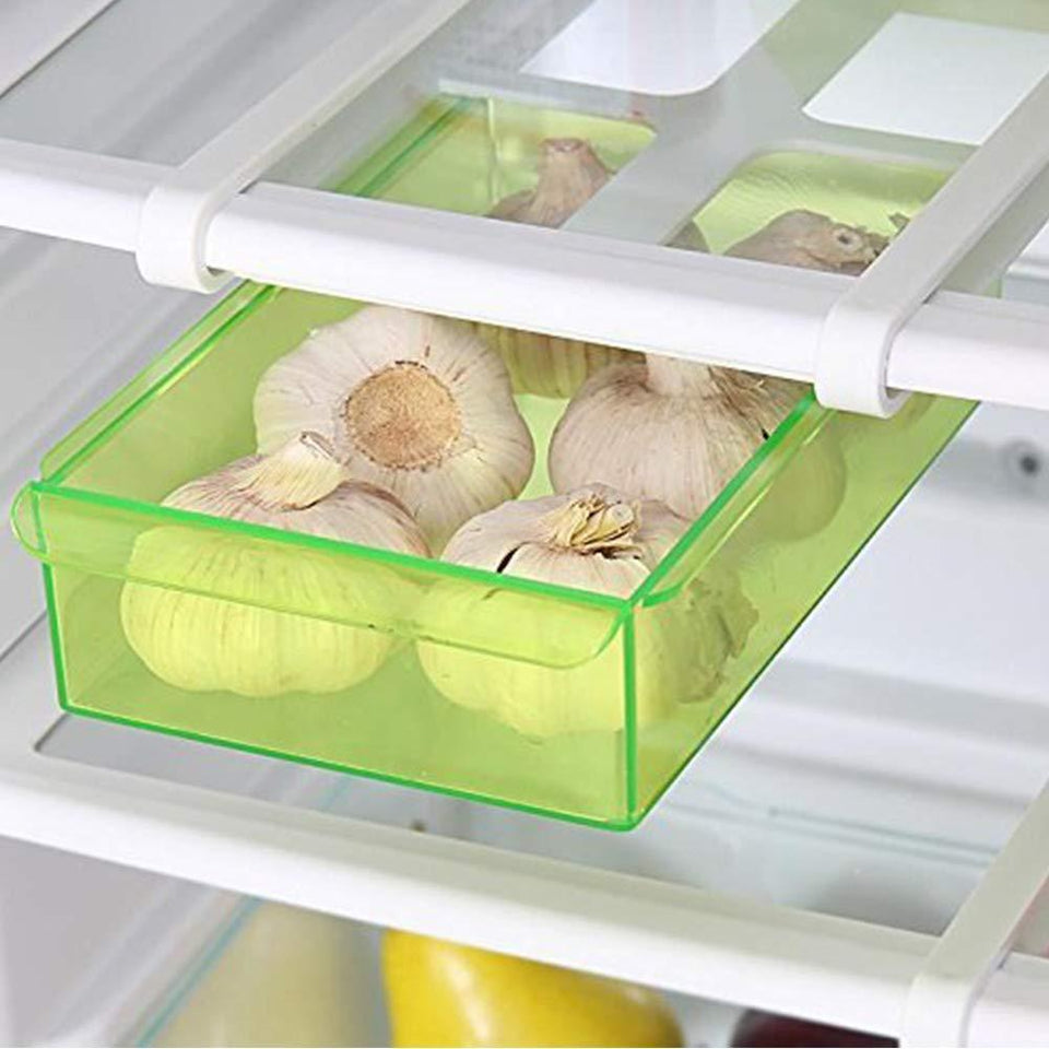 157 Fridge Space Saver Storage Sliding Drawer/Shelf (Fridge Storage Box)