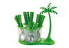 111 Dining/Cutlery Set with Coconut Tree Design stand(24pcs)