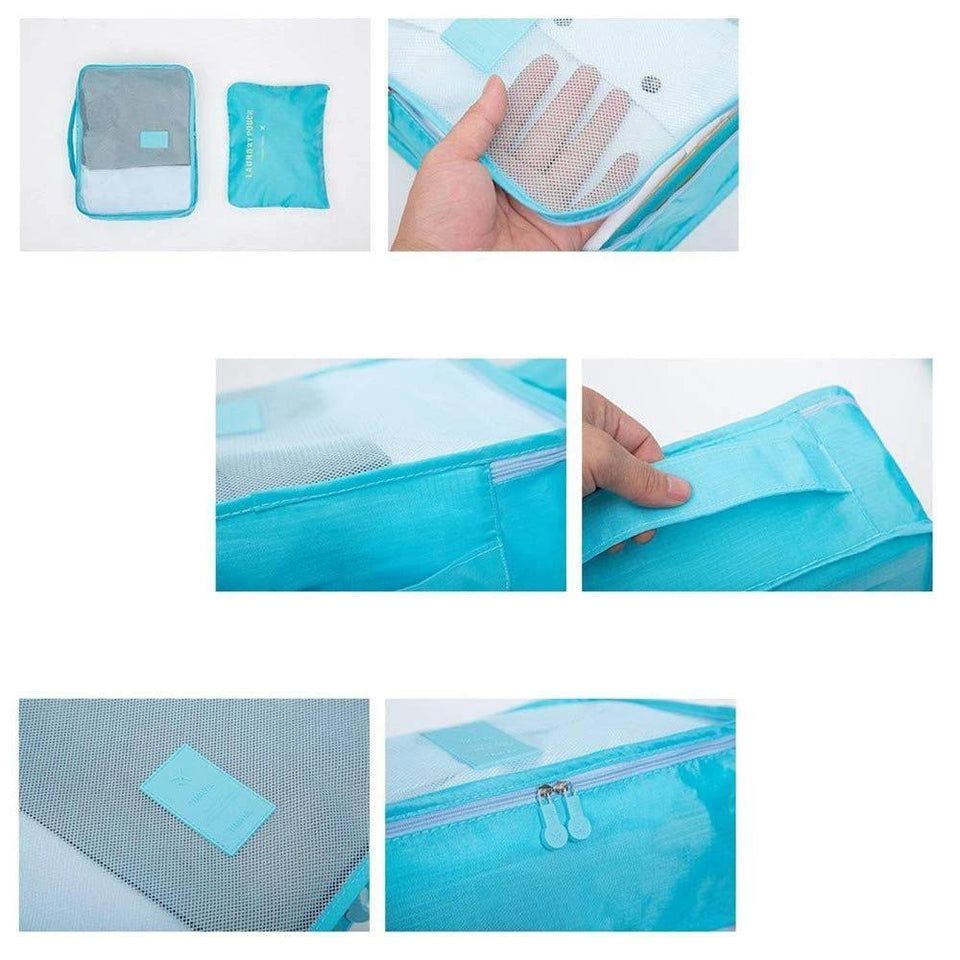 192 Cloth Organizer Pouch Laundry Zipper Bags (6 pcs)