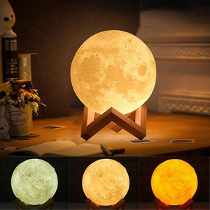 177 -3D Moon Lamp India/Moon Shaped Lamp/Led Moon Lamp/Lunar Moonlight Lamp - Multi Color