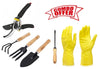 VaCalvers Gardening Combos Tool kit - Hand Cultivator, Small Trowel, Garden Fork, Hand Weeder Straight and Garden Shears Sharp Cutter Pruners Scissor with Gardening Reusable Gloves