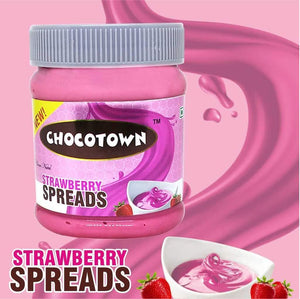 Chocotown Chocolate Spreads - Cocoa Spreads & Strawberry Spreads- 350 gm