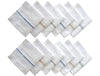 595 Men's Cotton Handkerchief (White, 12 pcs)