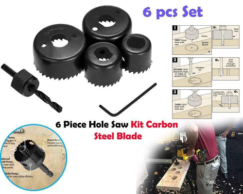 433 Hole Saw Set Drill Bit set 32mm/38mm/44mm/54mm (6 pcs)