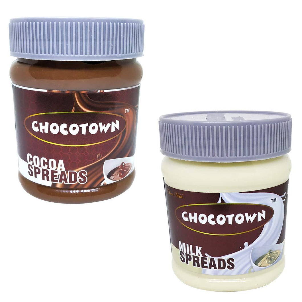 Chocotown Chocolate Spreads - Cocoa Spreads and Milk Spreadss- 350 gm