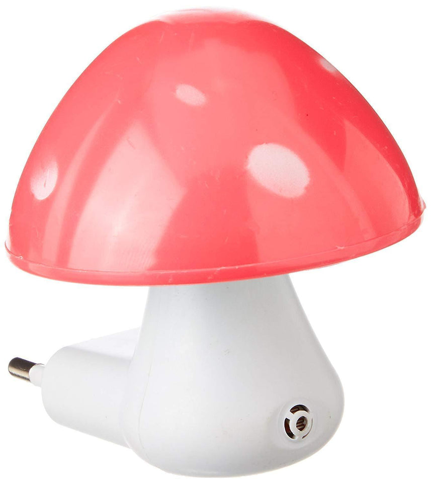 254 Automatic Night Sensor Mushroom Lamp (0.2 watt, Multicolour)