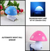 254 Automatic Night Sensor Mushroom Lamp (0.2 watt, Multicolour)