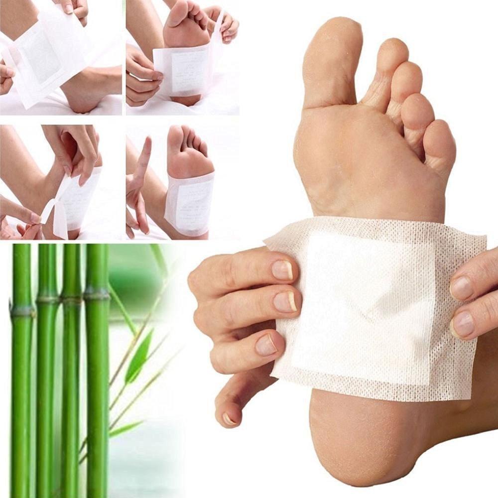 644 kinoki Cleansing Detox Foot Pads, Ginger & salt Foot Patch -10pcs (Free Size, White)