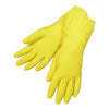 652 - Cut Glove Reusable Rubber Hand Gloves (Yellow) - 1 pc