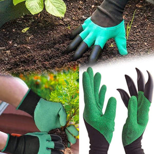 VaCalvers Gardening Tools - Garden Gloves with Claws for Digging and Planting, 1 Pair Ergonomic Grip, Incredibly Sharp Secateurs