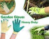 VaCalvers Gardening Tools - Falcon Gloves, Flower Cutter/Scissor & Garden Tool Wooden Handle (3pcs-Hand Cultivator, Small Trowel, Garden Fork)