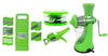 VaCalvers Kitchen Combo - Manual Juicer, 6 in 1 Slicer, Multi Crusher and Veg Cutter with Peeler