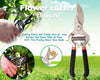 VaCalvers Garden Combo - Garden Shears Pruners Scissor (8-inch) & Hand Weeder Straight