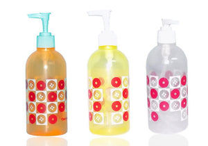 208 Transparent, Refillable, Plastic, Multi-Purpose Lotion Pump Bottles (1pc)