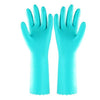 653 - Cut Glove Reusable Rubber Hand Gloves (Green) - 1 pc